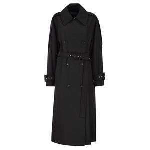 Sportmax Women Spxgocce - Long Trench Coat In Water-Repellent Twill